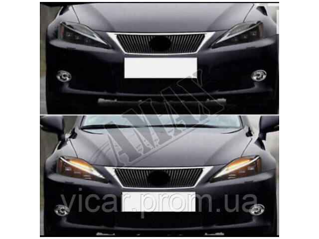 Передние фары оптика головного света, светодиодная БИ-ЛЕД (Design 2020) Lexus IS 250 300 350 (2006-2012) - Фото 7