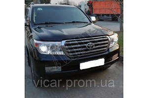 Передние фары стиль рестайлинг (Хромовые) Toyota Land Cruiser 200 (2008-2014)