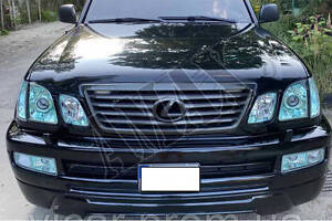 Передні лінзові фари (зелені) Lexus LX 470 (1998-2007)