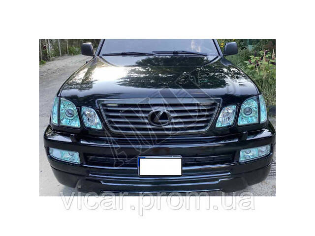 Передние линзовые фары (зеленоватые) Lexus LX 470 (1998-2007)