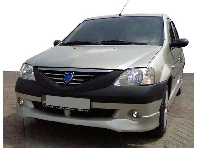 Передний бампер (накладка, под покраску) для Renault Logan I 2005-2008 гг