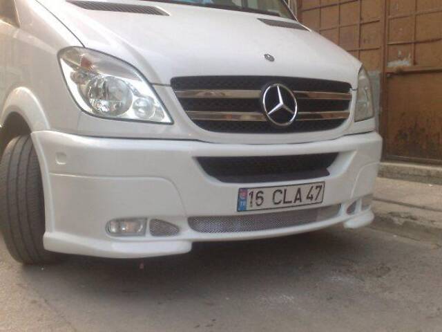 Передний бампер 2 фары (2006-2013) для Mercedes Sprinter W906 гг. - Фото 2