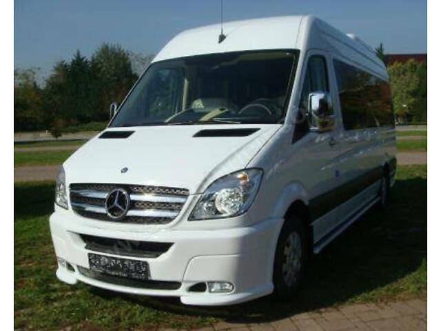 Передний бампер 2 фары (2006-2013) для Mercedes Sprinter W906 гг. - Фото 3