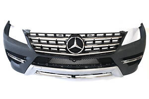 Передний бампер AMG-Line на Mercedes ML-Class W166 2011-2015 год