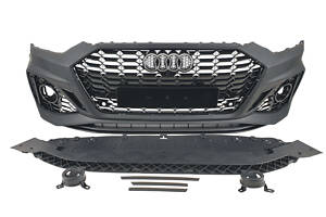 Передний бампер на Audi A5 B9 2021-2023 года ( в стиле Audi RS5 )