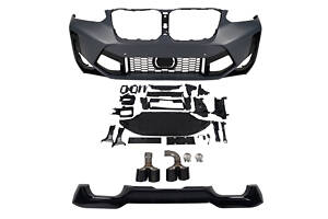 Передний бампер с диффузором (Body Kit) на BMW X3 G01 2022-2023 года (стиль X3M F97)