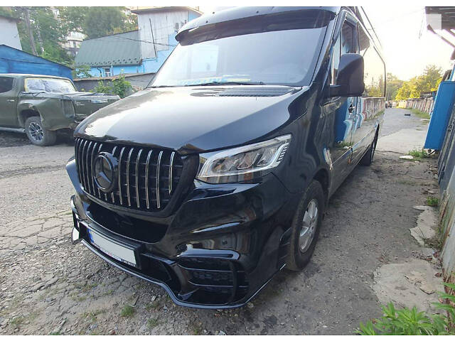Передний бампер с решеткой V2 (AMG) для Mercedes Sprinter W907/W910 2018- гг - Фото 2