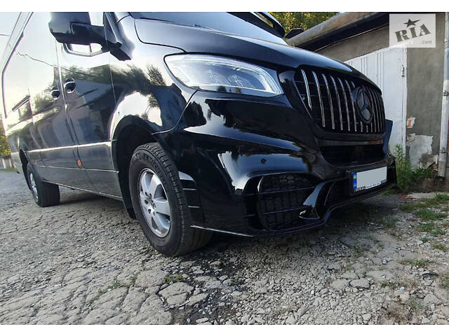 Передний бампер с решеткой V2 (AMG) для Mercedes Sprinter W907/W910 2018- гг - Фото 12