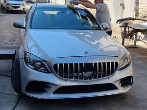 Передний бампер в сборе (AMG Line 2018-2021) для Mercedes C-class W205 гг.