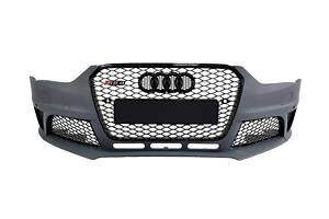 Передний бампер на Audi A4 B8 2011-2015 год (стиль Audi RS4)