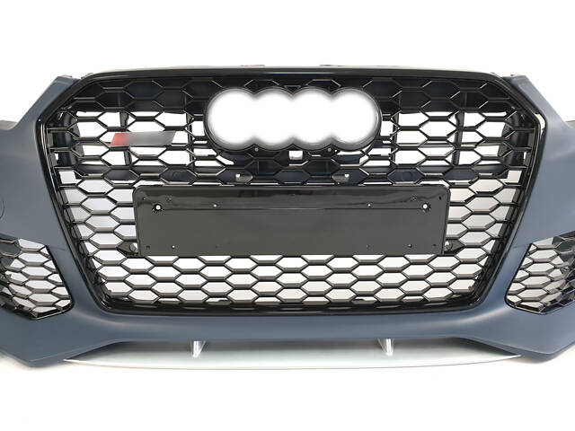 Передний бампер ( в стиле RS6 ) на AUDI A6 C7 2011-2014 года - Фото 3