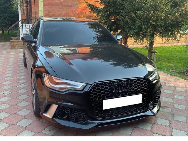 Передний бампер ( в стиле RS6 ) на AUDI A6 C7 2011-2014 года - Фото 6