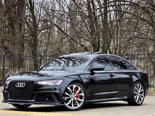 Передний бампер ( в стиле RS6 ) на AUDI A6 C7 2011-2014 года - Фото 7