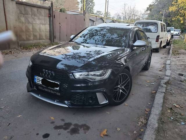 Передний бампер ( в стиле RS6 ) на AUDI A6 C7 2011-2014 года - Фото 8