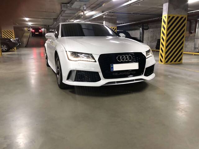 Передний бампер ( в стиле RS7 ) V2 на AUDI A7 4G 2010-2014 года - Фото 9