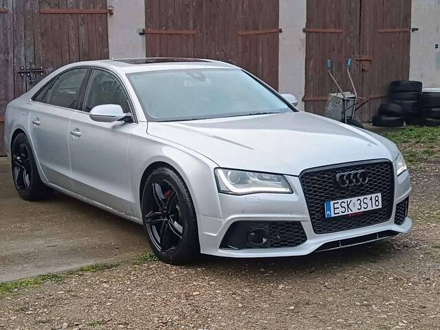 Передний бампер (в стиле RS) V1 на Audi A8 D4 2010-2014 года. - Фото 9
