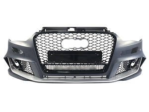 Передний бампер ( в стиле RS3 под туманки ) на AUDI A3 8V 2012-2016 года