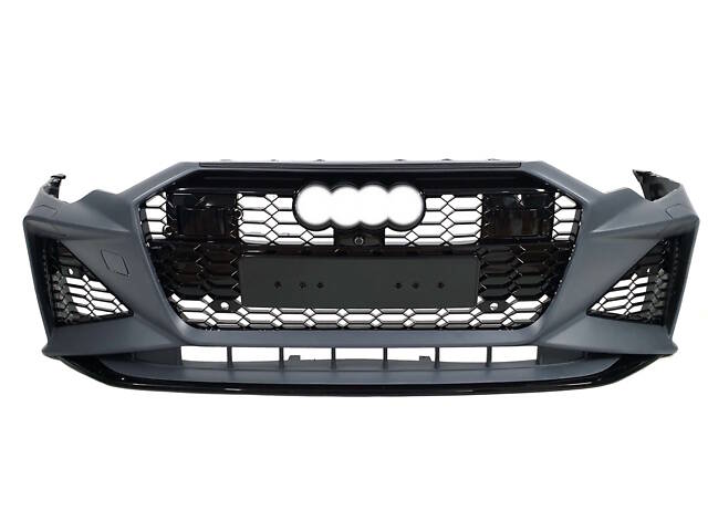 Передний бампер ( в стиле RS6 ) Sedan на AUDI A6 C8 2018-2023 года - Фото 1