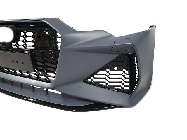 Передний бампер ( в стиле RS6 ) Sedan на AUDI A6 C8 2018-2023 года - Фото 4