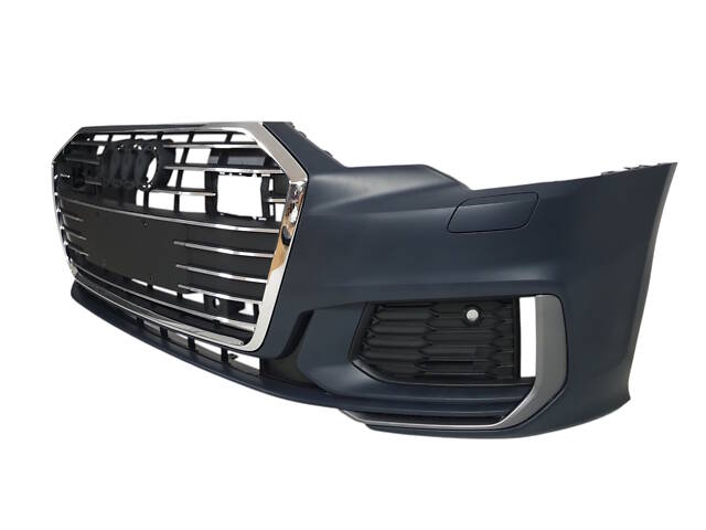 Передний бампер ( в стиле S6 ) на AUDI A6 C8 2018-2023 года - Фото 2