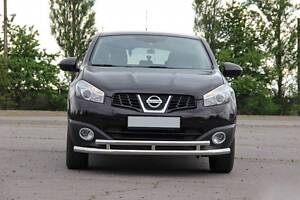 Передний двойной ус ST016 (нерж) 51/42 мм для Nissan Qashqai 2010-2014 гг