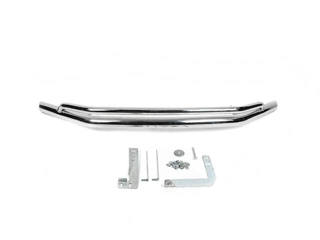 Передний ус двойной Vegas 2010-2016 (нерж) d70/42 мм для Volkswagen Amarok - Фото 2