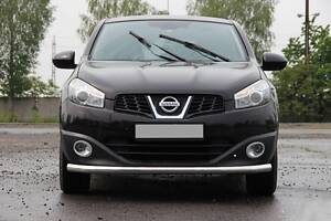 Передний ус ST008 (нерж) 42 мм для Nissan Qashqai 2010-2014 гг