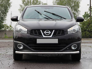 Передний ус ST008 (нерж) 60 мм для Nissan Qashqai 2010-2014 гг