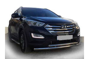 Передня дуга ST014 (нерж.) для Hyundai Santa Fe 3 2012-2018рр