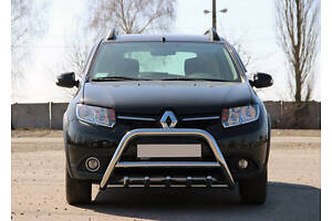 Передня дуга WT003 (нерж.) 51 мм для Dacia Sandero 2013-2020 рр