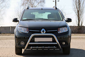 Передняя дуга WT003 (нерж.) 51 мм для Renault Sandero 2013-2022 гг