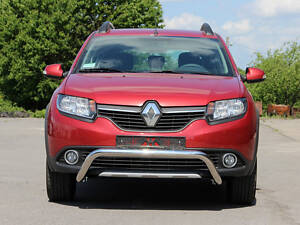 Передня дуга WT007 (нерж.) для Renault Sandero 2013-2022 рр