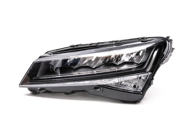Передняя фара LED (Левая, Оригинал, Б/У) для Skoda Superb 2015-2024 гг. - Фото 1