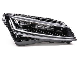 Передняя фара Matrix (Правая, Оригинал, Б/У) для Skoda Superb 2015-2024 гг.