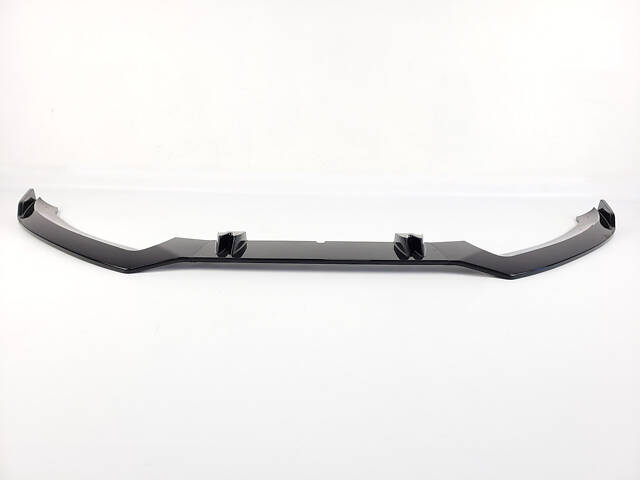 Передняя губа сплиттер на Audi A5 8T 2011-2016 год Черный глянец