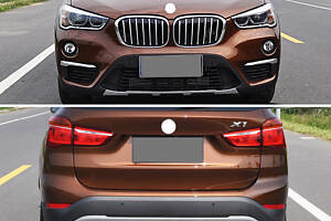 Передняя и задняя накладки (2 шт) для BMW X1 F-48 2015-2024 гг.
