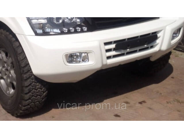 Передняя линзовая оптика, фары (черные) Mitsubishi Pajero Wagon III (2001-2006) - Фото 9