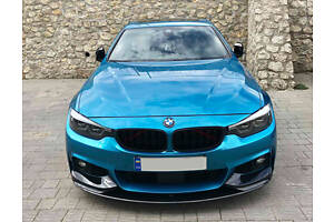 Передняя лип юбка 1234 Upgrade (черная) для BMW 4 серия F-32 2012-2024 гг