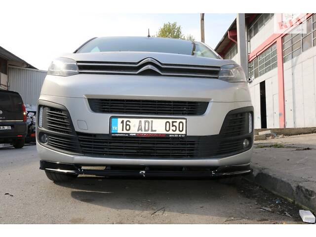 Передняя лип юбка (ABS) для Citroen Jumpy/Dispatch 2017- гг - Фото 5