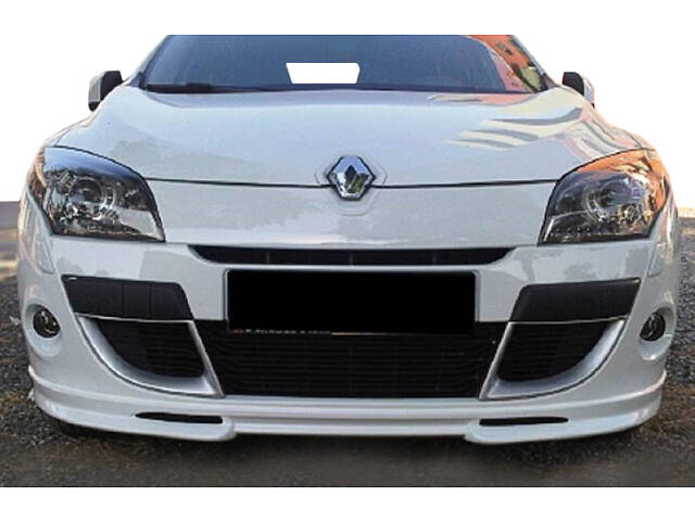 Передняя накладка (под покраску) для Renault Megane III 2009-2016 гг.