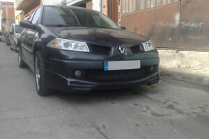 Передняя накладка на бампер (под покраску) для Renault Megane II 2004-2009 гг