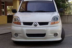 Передняя нижняя юбка (под покраску) для Renault Kangoo 1998-2008 гг