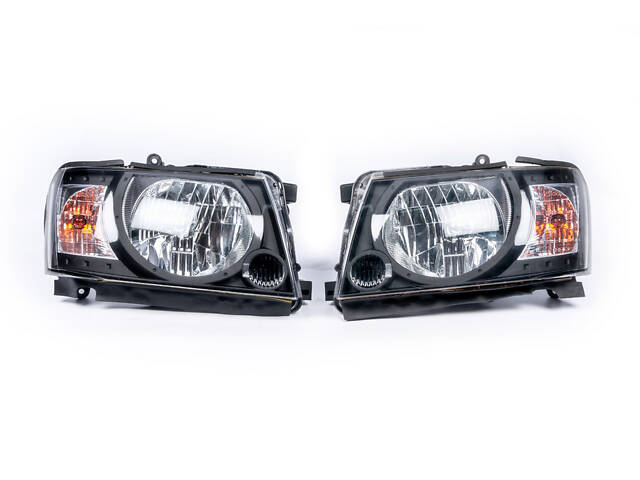 Передняя оптика Safari Black (2004-2008, 2шт) для Nissan Patrol Y61 - Фото 2