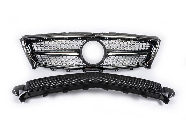 Передняя решетка 2011-2014 (Diamond Silver) для Mercedes CLS C218 - Фото 1