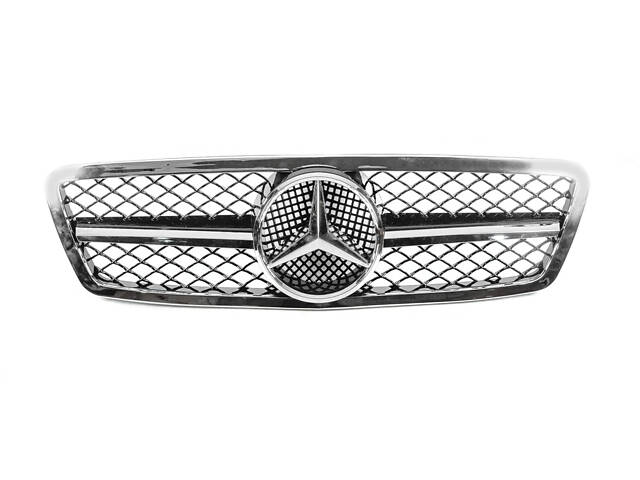 Передняя решетка AMG для Mercedes C-class W203 2000-2007 гг - Фото 2