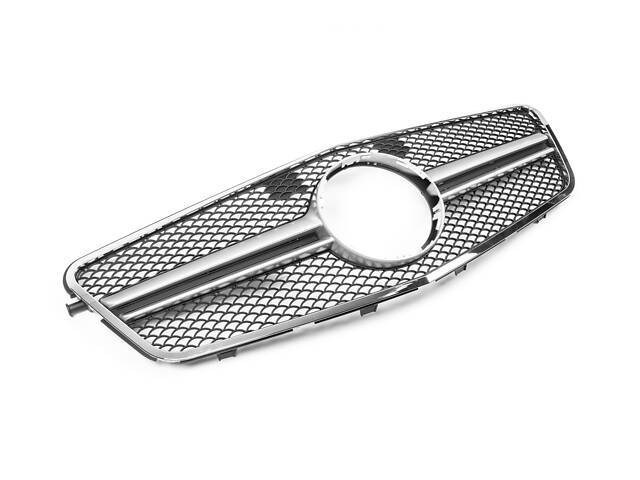 Передняя решетка AMG Silver (2009-2012) для Mercedes E-сlass W212 - Фото 1