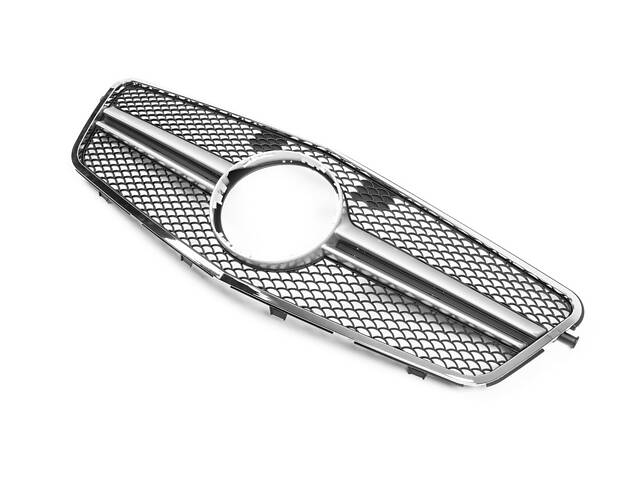 Передняя решетка AMG Silver (2009-2012) для Mercedes E-сlass W212 - Фото 3