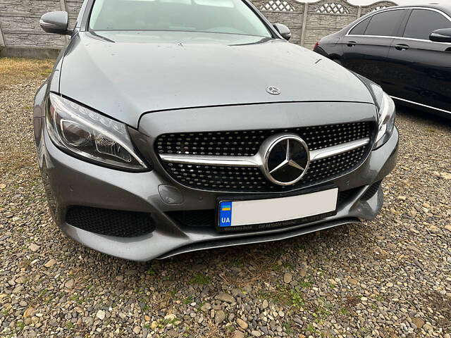 Передняя решетка Diamond Silver 2014-2018, с камерой для Mercedes C-сlass W205 - Фото 2