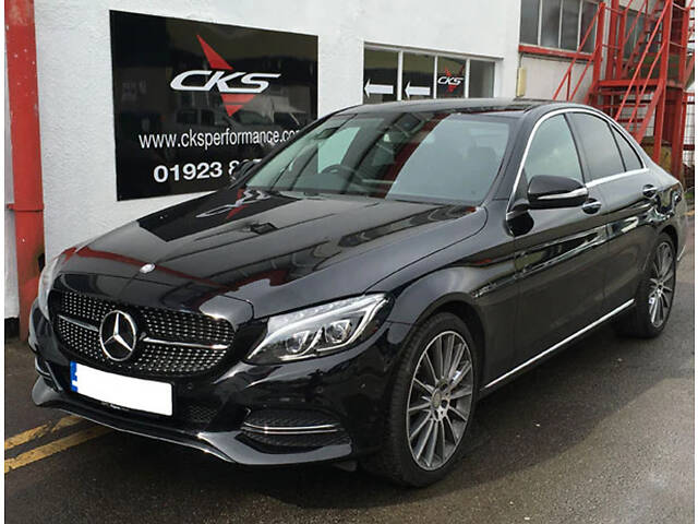 Передняя решетка Diamond Silver 2014-2018, с камерой для Mercedes C-сlass W205 - Фото 12