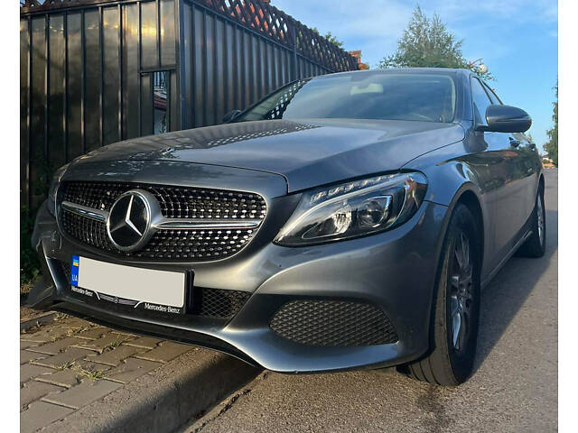 Передняя решетка Diamond Silver 2014-2018, с камерой для Mercedes C-сlass W205 - Фото 3